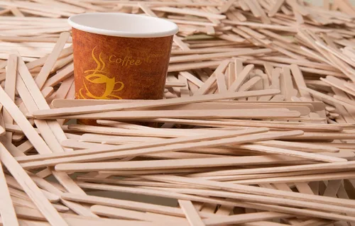 Vista 9 de Makerstep Agitadores de café de madera de abedul, palitos de café de 7 pulgadas (paquete de 1000) respetuosos con el medio ambiente, palos de madera