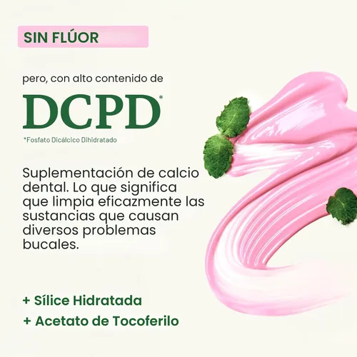 Vista 6 de EUTHYMOL Pasta de dientes rosa original (3.7 fl oz/paquete de 1) - Pasta de dientes sin flúor para dientes sensibles y encías. Mal aliento