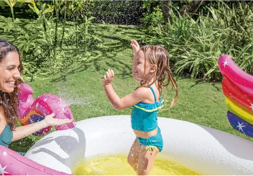 Vista 3 de Intex Mystic Unicorn - Piscina inflable, color blanco
