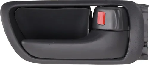 Vista 126 de TRQ Manija de puerta interior delantera izquierda cromada y negra para el lado del conductor compatible con Ford F-150 2012-2014