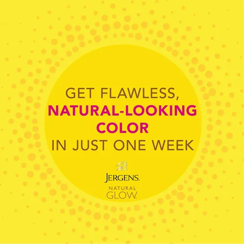 Vista 5 de Humectante para piel húmeda Natural Glow de la marca Jergens Bronceado sin sol, aplicación de piel húmeda, desarrollo gradual de color, resultados