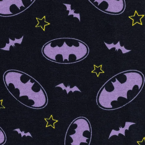 Vista 6 de DC Comics Justice League Batgirl - Conjunto de pijama para niñas pequeñas y grandes