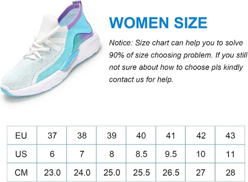 Vista 7 de KUNWFNIX Womens Lace up Skateboard Shoes Non Slip Lightweight Work Gym Shoes Sneakers Mesh Workout Casual Sports