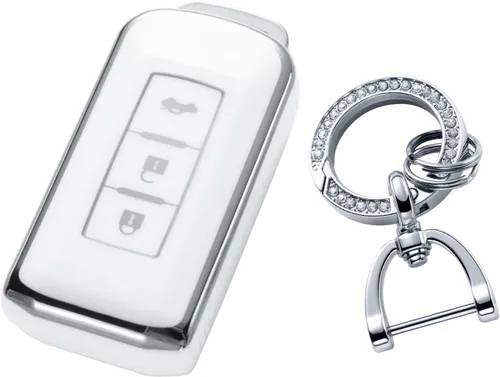 Vista 17 de YO&YOYE Funda para Llavero de TPU con Anillo para Llaves