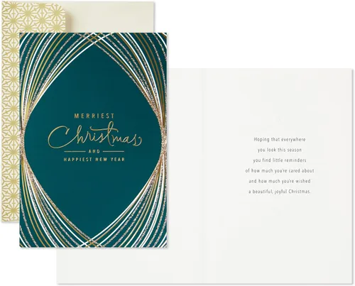 Vista 4 de Hallmark - Tarjetas de Navidad en caja, Navidad más alegre (16 tarjetas y sobres)