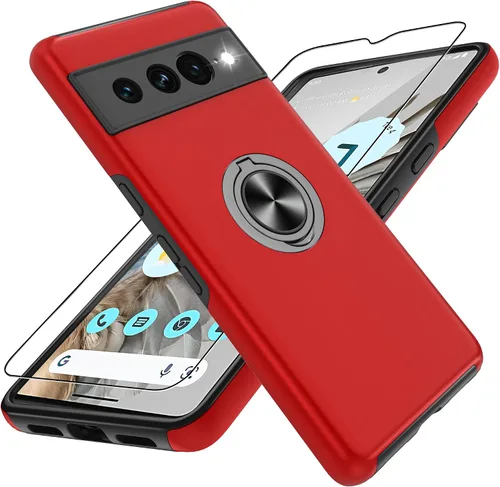 Vista 12 de Funda para Google Pixel 7 Pro, con cubierta deslizante para cámara y protector de pantalla HD, [probado contra caídas de grado militar] Funda