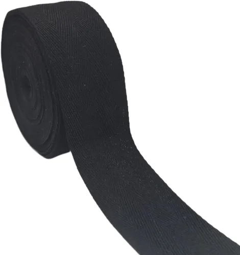 Vista 20 de Cinta de sarga de algodón natural de 2 pulgadas para coser, Home Deco -30 yardas de cinta de sarga duradera en espiga - Cinta de encuadernación