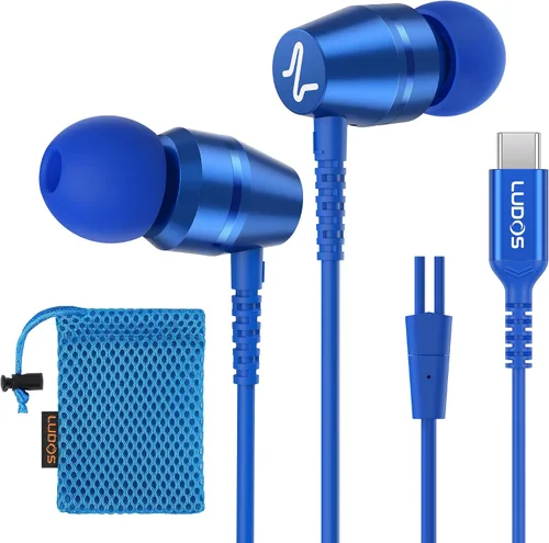 Vista 29 de LUDOS OMNITONE Auriculares con cable in-ear, 5 años de garantía, auriculares con micrófono, conector de 3.5 mm, auriculares con cable