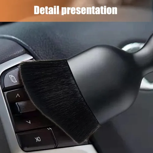 Vista 6 de 1 cepillo de polvo para el interior del automóvil, cepillo de detalles automático sin arañazos, cepillo suave de limpieza interior del automóvil