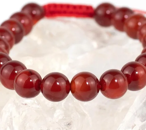 Vista 3 de DAZCOLO Pulsera de gemas hecha a mano con piedras preciosas de macramé ajustable de 0.315 in, cuentas redondas, cristales de cuarzo