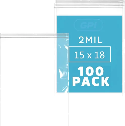 Vista 24 de GPI - Bolsas con cremallera de 7 x 10 pulgadas, bolsas de plástico transparente con cierre con cierre superior resellable para sándwiches