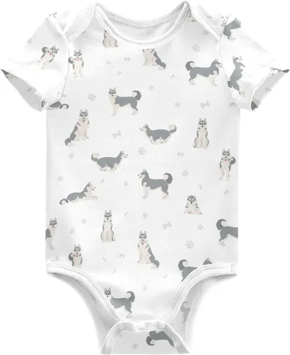 Vista 20 de vvfelixl Trajes de bebé lindos conjuntos de cachorros de manga corta de algodón ropa de bebé para niños niñas 0-24 meses