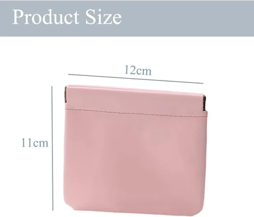 Vista 7 de Bolsa de Cosméticos de Bolsillo, Bolsa de Maquillaje de Cuero Impermeable con Cierre por Presión, Organizador Portátil de Artículos de Aseo