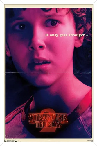 Vista 11 de Trends International Netflix Stranger Things: Season 2 - Póster de pared de Once de 22.4 pulgadas de largo x 14.7 pulgadas, versión enmarcada