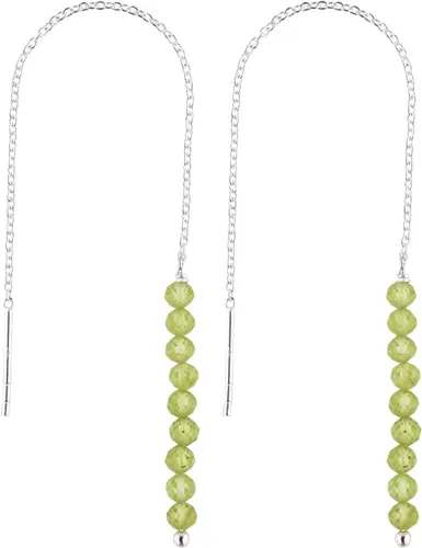 Vista 10 de Aretes delicados de piedra auténtica, piedras preciosas tanzanita, joyería minimalista, aretes colgantes, chapados en plata, piedras natales