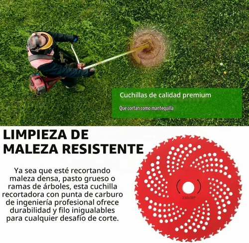 Vista 5 de AR-PRO (Juego de 2) Cuchillas de Cepillo con Punta de Carburo de 9" x 36 Dientes - Hoja de Sierra Recortadora de 36 Dientes con Kit Adaptador