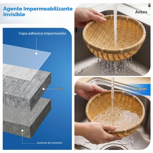 Vista 3 de Sellador impermeable transparente para reparación de fugas en interiores