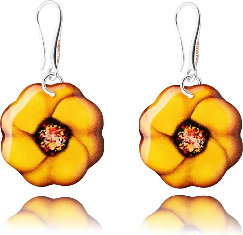 Vista 16 de Elegantes aretes colgantes con temática de mariposas y flores para mujer
