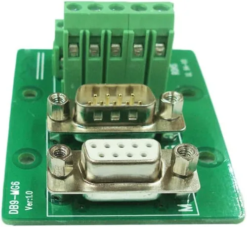 Vista 4 de DB9 Conector de ruptura RS232 Serial 9 Pin Conector Db9 Terminal (adaptador macho y hembra)