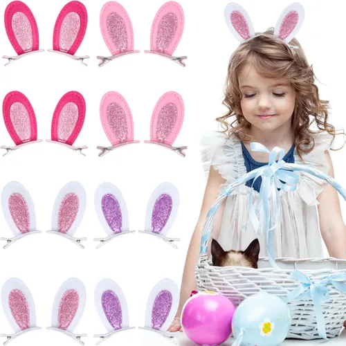 Vista 11 de 16 pinzas para el cabello con orejas de monstruo verdes, disfraz de Halloween