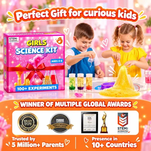 Vista 6 de Butterfly EduFields Kit de ciencia de más de 100 piezas para niñas de 4, 5, 6, 7, 8 años Niñas en CTIM y experimentos científicos Ideas