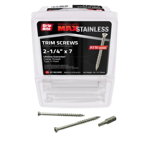Vista 15 de Grip Rite MAXS214TH3051 - Tornillo de cabeza de acero inoxidable 305 de 2-1/4 pulgadas x #7 de 1 libra (paquete de 1 libra)