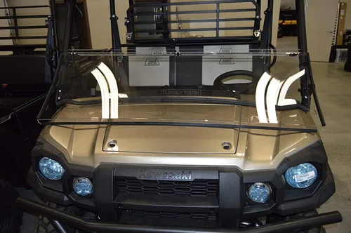 Vista 5 de Kawasaki, Mule Pro Series (2015 & posteriores), techo y parabrisas plegable y protector de viento, lo último en versatilidad, resistente contra