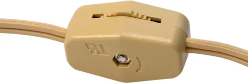 Vista 6 de Creative Hobbies Lámpara de vela eléctrica rústica de 7 pulgadas con interruptor de encendido/apagado, cable marfil de 5 pies, base de metal
