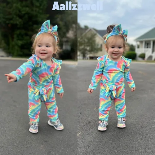 Vista 175 de Aalizzwell Conjunto de mameluco acanalado para bebé recién nacido prematuro para otoño e invierno