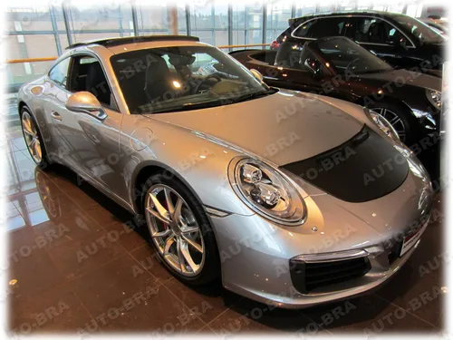 Vista 4 de Sujetador de capucha para nariz compatible con Porsche 911 Carrera Targa Typ 991, Boxster Cayman Spyder Typ 981 desde 2012, sujetador protector