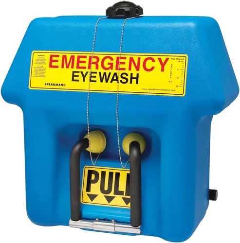 Vista 4 de Speakman SE-4400 GravityFlo Lavaojos portátil de emergencia de 9 galones, azul
