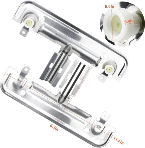 Vista 4 de AMI PARTS W10712394 Kit de ajustador de estante de lavavajillas y 4 unidades W10195416V W10195416 Ruedas para lavavajillas Ruedas inferiores