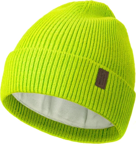 Vista 28 de Wmcaps – Gorro de invierno para hombre y mujer, gorro de punto suave y cálido con forro vellón Verde militar
