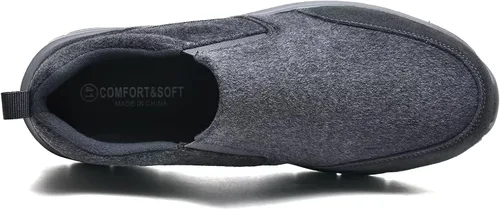 Vista 4 de Zuwoigo Zapatos casuales para caminar para hombre, cómodos mocasines para conducir, trabajo, tenis, barco, zapatos