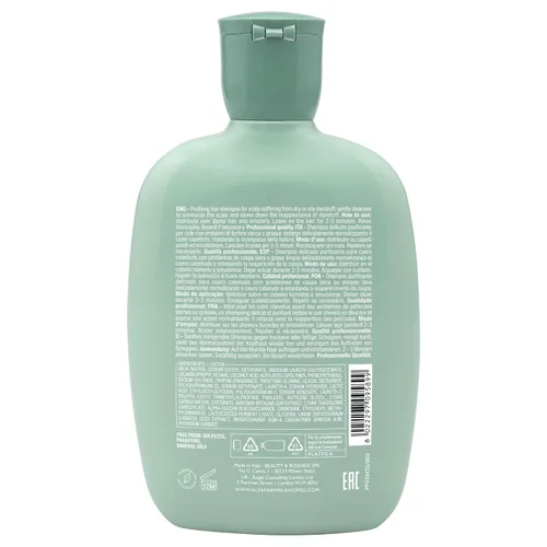 Vista 2 de Alfaparf Milano Semi Di Lino Scalp Rebalance Shampoo para cuero cabelludo seco - Champú sin sulfato - Para exceso de grasa y escamas - Calidad