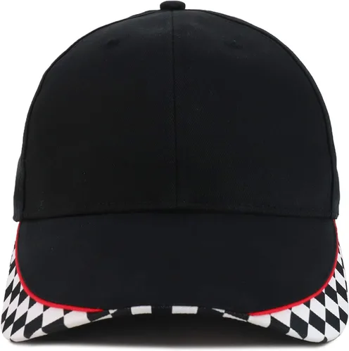 Vista 2 de Gorra de béisbol estructurada con diseño de bandera de carreras