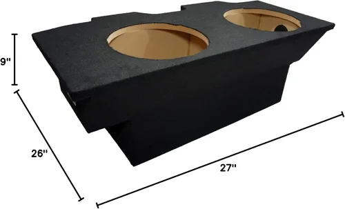 Vista 6 de American Sound Connection Compatible con Chevy Camaro o Pontiac Firebird Coupe 1993-2002 Dual 12" Subwoofer Hatch Sub Box Altavoz