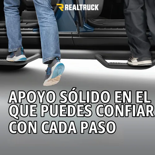 Vista 8 de RealTruck - Escalones Nerf para 4Runner Rueda a rueda, acero resistente, negro texturizado T1360R Compatible con Toyota 4 Runner 2010 - 2024