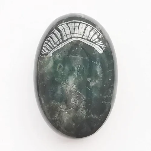 Vista 14 de Labradorita negra natural, bolsillo ovalado en la palma de la palma, cristal curativo para masaje, spa, piedra energética, cristal curativo