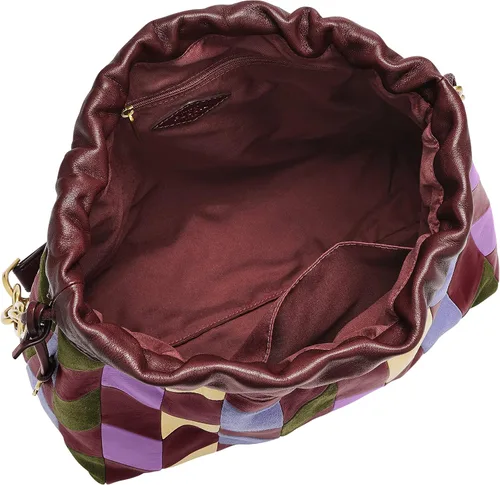 Vista 4 de Fossil Gigi - Bolso de hombro de piel con cordón para mujer