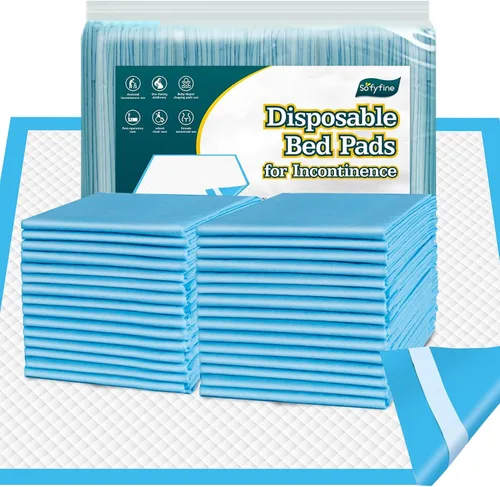 Vista 11 de SOFYFINE Almohadillas para cama con tira adhesiva de 30"x36" Almohadillas gruesas para incontinencia de adultos mayores desechables, Protectores