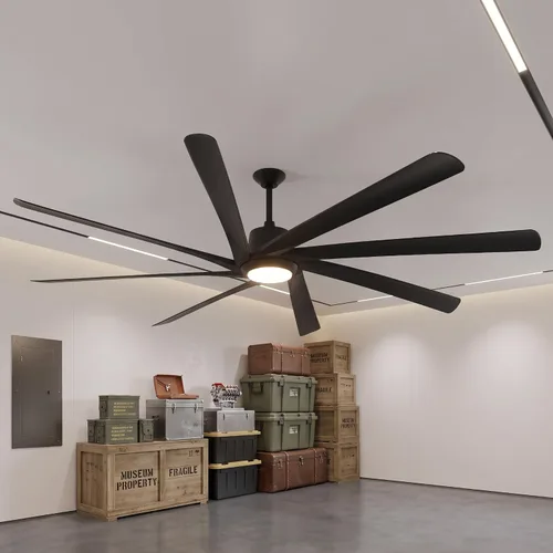 Vista 11 de Ventilador de techo de 72 pulgadas sin luz, ventilador de techo Modren con control remoto