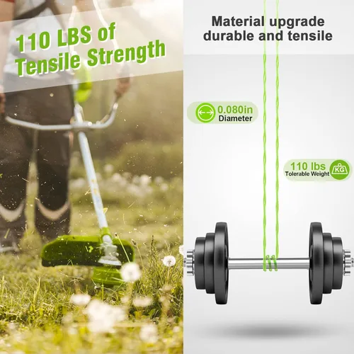 Vista 4 de Paquete de 7 cadenas de repuesto para Ryobi One PLUS+ AC80RL3 de 0.080