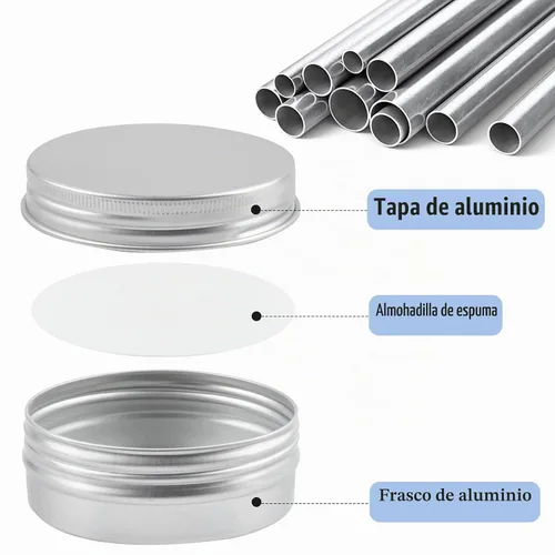 Vista 3 de TUZAZO Paquete de 24 latas de aluminio, contenedor de metal de 2 onzas