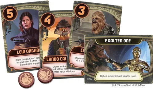 Vista 4 de Jabba's Palace A Love Letter Game - Juego de estrategia para niños y adultos, juego de estrategia para niños y adultos en el universo de Star Wars