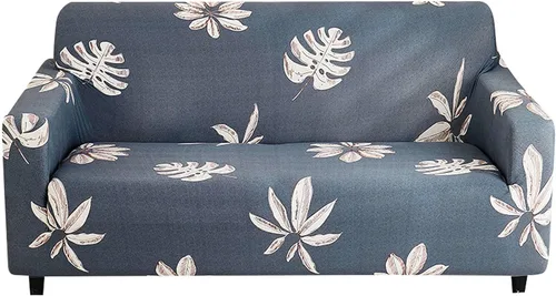 Vista 14 de MBROS Funda estampada para sofá, funda de sofá de tela elástica elástica, 1 pieza, antideslizante, universal, de elastano, protector de muebles