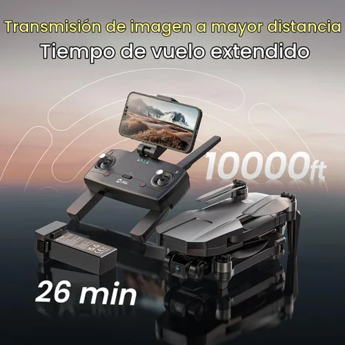 Vista 3 de Holy Stone HS720R - Drones GPS con cámara para adultos con cardán de 3 ejes 4K EIS; dron FPV RC, cuadricóptero plegable con rango de control