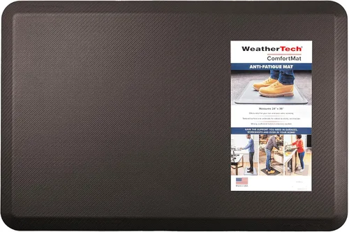 Vista 21 de WeatherTech ComfortMat, Alfombrilla Antifatiga de 61 por 91 Centímetros, Patrón Bordeado, Negro