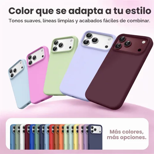 Vista 7 de GONEZ Funda para iPhone 18 Pro / 17 Pro, compatible con MagSafe borgoña (A-burgundy)