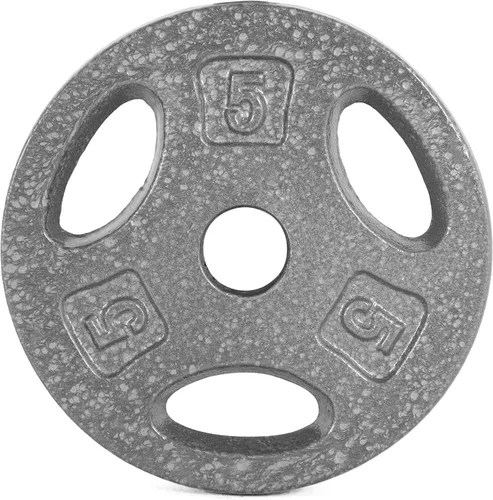 Vista 5 de CAP Barbell - Placa de peso de agarre estándar de 1 pulgada Tamaños de 1.25 a 50 libras Negro